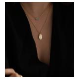 OZEL JEWELRY & GIFT Layered Gold Necklaces for Women - Crystal Colorful Delicate Cutting Pendant Necklace - 18K Gold Plated - Birthday Gifts (Made in Korea) OZEL JEWELRY & GIFT Layered Gold Necklaces for Women - Crystal Colorful Delicate Cutting Pendant Necklace - 18K Gold Plated - Birthday Gifts (Made in Korea)