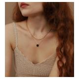 Layered Choker Necklaces Handmade Multilayer Adjustable Layering Chain Gold Plated Necklaces Set for Women Layered Choker Necklaces Handmade Multilayer Adjustable Layering Chain Gold Plated Necklaces Set for Women