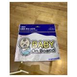GEEKBEAR Baby on Board Car Sticker - Character Design, Reflective, Weather-Resistant (28. Newborn Baby) GEEKBEAR Baby on Board Car Sticker - Character Design, Reflective, Weather-Resistant (28. Newborn Baby)