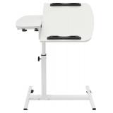 Sweetcrispy Small Standing Desk Rolling Table Adjustable Height, Sit Stand Portable Rolling Laptop Desk with Lockable Wheels,Tiltable Desktop for Teacher Classroom Home Office, White Sweetcrispy Small Standing Desk Rolling Table Adjustable Height, Sit Stand Portable Rolling Laptop Desk with Lockable Wheels,Tiltable Desktop for Teacher Classroom Home Office, White