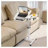 Sweetcrispy Small Standing Desk Rolling Table Adjustable Height, Sit Stand Portable Rolling Laptop Desk with Lockable Wheels,Tiltable Desktop for Teacher Classroom Home Office, White Sweetcrispy Small Standing Desk Rolling Table Adjustable Height, Sit Stand Portable Rolling Laptop Desk with Lockable Wheels,Tiltable Desktop for Teacher Classroom Home Office, White