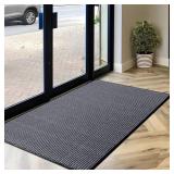 MaxMat Extra Large Commercial Floor Mat, 3 x 5 Feet Rubber Border Heavy Duty Made in USA Door Mat, Waterproof, Low-Profile, Easy to Clean, Rubber Entry Mudroom Rug (Charcoal Grey) MaxMat Extra Large Commercial Floor Mat, 3 x 5 Feet Rubber Border Heavy Duty Made in USA Door Mat, Waterproof, Low-Profile, Easy to Clean, Rubber Entry Mudroom Rug (Charcoal Grey)