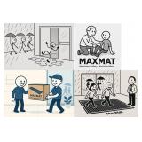 MaxMat Extra Large Commercial Floor Mat, 3 x 5 Feet Rubber Border Heavy Duty Made in USA Door Mat, Waterproof, Low-Profile, Easy to Clean, Rubber Entry Mudroom Rug (Charcoal Grey) MaxMat Extra Large Commercial Floor Mat, 3 x 5 Feet Rubber Border Heavy Duty Made in USA Door Mat, Waterproof, Low-Profile, Easy to Clean, Rubber Entry Mudroom Rug (Charcoal Grey)