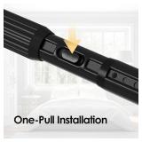 Black Tension Curtain Rod 41-166In(4-14Ft), Extra Long Outdoor Curtain Rod No Drilling for Window or Bathroom Patio, Adjustable Heavy Duty Shower Rod,Rod Diameter 1.26In-One-bond stretching Black Tension Curtain Rod 41-166In(4-14Ft), Extra Long Outdoor Curtain Rod No Drilling for Window or Bathroom Patio, Adjustable Heavy Duty Shower Rod,Rod Diameter 1.26In-One-bond stretching