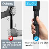 Black Tension Curtain Rod 41-166In(4-14Ft), Extra Long Outdoor Curtain Rod No Drilling for Window or Bathroom Patio, Adjustable Heavy Duty Shower Rod,Rod Diameter 1.26In-One-bond stretching Black Tension Curtain Rod 41-166In(4-14Ft), Extra Long Outdoor Curtain Rod No Drilling for Window or Bathroom Patio, Adjustable Heavy Duty Shower Rod,Rod Diameter 1.26In-One-bond stretching