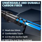 Carbon Fiber Pool Cue Stick 9.5mm Low Deflection Pool Stick Cue Stick Billiard Pool Cue Stick for Home Bars Pool Halls,Blue1 Carbon Fiber Pool Cue Stick 9.5mm Low Deflection Pool Stick Cue Stick Billiard Pool Cue Stick for Home Bars Pool Halls,Blue1