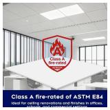 Premium PVC Smooth Drop Ceiling Tiles 2ft x 2ft - Waterproof, Fire-Rated, Washable, Drop in Installation - No Rot, No Sag, 12-Pack Cover 48 Sq. Ft, White Premium PVC Smooth Drop Ceiling Tiles 2ft x 2ft - Waterproof, Fire-Rated, Washable, Drop in Installation - No Rot, No Sag, 12-Pack Cover 48 Sq. Ft, White