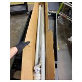 White Tension Curtain Rod 41-126In(4-10Ft), Long Outdoor Curtain Rod No Drilling for Window or Bathroom Patio, Adjustable Heavy Duty Shower Rod,Rod Diameter 1.26In-One-bond stretching White Tension Curtain Rod 41-126In(4-10Ft), Long Outdoor Curtain Rod No Drilling for Window or Bathroom Patio, Adjustable Heavy Duty Shower Rod,Rod Diameter 1.26In-One-bond stretching