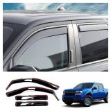 Visor Rain Guards Compatible with 2022-2025 2026 Ford Maverick Front and Rear in-Channel Window Visors Wind Deflectors Weather Shield for 2024 Maverick 4PCS Accessories Visor Rain Guards Compatible with 2022-2025 2026 Ford Maverick Front and Rear in-Channel Window Visors Wind Deflectors Weather Shield for 2024 Maverick 4PCS Accessories