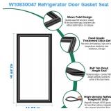 UPGRADED W10830047 Refrigerator Door Gasket Replacement Compatible with KitchenAid, JennAir Whirlpool Refrigerator Door Seal, Replaces Part Number W10163998 W10435971 4458806 Freezer Door Gasket UPGRADED W10830047 Refrigerator Door Gasket Replacement Compatible with KitchenAid, JennAir Whirlpool Refrigerator Door Seal, Replaces Part Number W10163998 W10435971 4458806 Freezer Door Gasket