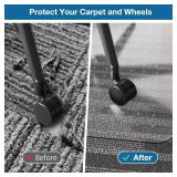 Chair Mat for Carpet, 46' x 60' Desk Chair Mat for Carpeted Floors, Non-Slip Office Vinyl Mat for Carpet with Studded, Easy Glide Heavy Duty Floor Protector Mat for Home Office, Clear Chair Mat for Carpet, 46' x 60' Desk Chair Mat for Carpeted Floors, Non-Slip Office Vinyl Mat for Carpet with Studded, Easy Glide Heavy Duty Floor Protector Mat for Home Office, Clear