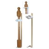 Safety Innovations No Hole Stairway Baby Gate Mounting Kit - Fits Posts from 2 3/4 inches to 3 1/2 inches Wide with Square or Round Tops - No Adhesives On Or Screws in Your Posts, (1-Pack) Safety Innovations No Hole Stairway Baby Gate Mounting Kit - Fits Posts from 2 3/4 inches to 3 1/2 inches Wide with Square or Round Tops - No Adhesives On Or Screws in Your Posts, (1-Pack)