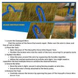 Fence Wire Repair Tool - 6.8lb Heavy-Duty Barbed Wire Repair Tool, Corrosion-Resistant Iron Build, Fits Electric, Horse, Mesh Fencing Fence Wire Repair Tool - 6.8lb Heavy-Duty Barbed Wire Repair Tool, Corrosion-Resistant Iron Build, Fits Electric, Horse, Mesh Fencing