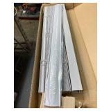 DEZ FURNISHINGS Cordless 2' Faux Wood Blind, 34' W x 48' H, Gray DEZ FURNISHINGS Cordless 2' Faux Wood Blind, 34' W x 48' H, Gray