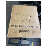 Clothes Drying Rack, Foldable 2-Level Laundry Racks for Drying Clothes Rack,Stainless Steel Drying Rack Clothing Collapsible for Indoor Outdoor,with Height-Adjustable Wings,Gray Clothes Drying Rack, Foldable 2-Level Laundry Racks for Drying Clothes Rack,Stainless Steel Drying Rack Clothing Collapsible for Indoor Outdoor,with Height-Adjustable Wings,Gray