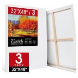 ESRICH Stretched Canvas for Painting 32x48 Inch, 3Pack Large Canvas for Painting, Primed Acid-Free Cotton Blank Canvases, Art Paint Canvases for Oil Paint,Watercolor,Acrylic Paint,Gouache and Tempera. ESRICH Stretched Canvas for Painting 32x48 Inch, 3Pack Large Canvas for Painting, Primed Acid-Free Cotton Blank Canvases, Art Paint Canvases for Oil Paint,Watercolor,Acrylic Paint,Gouache and Tempera.