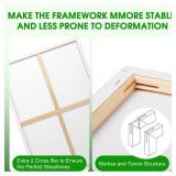 ESRICH Stretched Canvas for Painting 32x48 Inch, 3Pack Large Canvas for Painting, Primed Acid-Free Cotton Blank Canvases, Art Paint Canvases for Oil Paint,Watercolor,Acrylic Paint,Gouache and Tempera. ESRICH Stretched Canvas for Painting 32x48 Inch, 3Pack Large Canvas for Painting, Primed Acid-Free Cotton Blank Canvases, Art Paint Canvases for Oil Paint,Watercolor,Acrylic Paint,Gouache and Tempera.