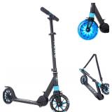 Aero Big Wheels Kick Scooter for Kids 6+, Teens & Adults | Light Up Wheels, Hand Brake, Rubber Deck Mat & Shock Absorption | Foldable & Height Adjustable Aero Big Wheels Kick Scooter for Kids 6+, Teens & Adults | Light Up Wheels, Hand Brake, Rubber Deck Mat & Shock Absorption | Foldable & Height Adjustable