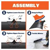 Marshalltown Polar Pusher 48 Inch Snow Pusher Shovel, Lightweight Non-Stick UHMW Blade Makes Plowing Snow Easy, Made in The USA, SNOWP48 Marshalltown Polar Pusher 48 Inch Snow Pusher Shovel, Lightweight Non-Stick UHMW Blade Makes Plowing Snow Easy, Made in The USA, SNOWP48