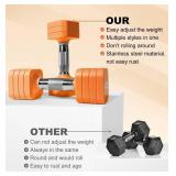15LB 20LB 40LB 50LB Adjustable Dumbbell Set Free Weights Dumbbells Set for Women Men Hand Weights Sets Adjust Dumbbell Weight Sets for Home Gym Exercise Workout Strength Training Equipments 15LB 20LB 40LB 50LB Adjustable Dumbbell Set Free Weights Dumbbells Set for Women Men Hand Weights Sets Adjust Dumbbell Weight Sets for Home Gym Exercise Workout Strength Training Equipments