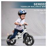 SEREED Toddler Balance Bike 2 Year Old, No Pedal Kids Toy Bike for 2-5 Years Old, Tool-Free Adjustment, Gift for 2-3 Boys Girls, Customize Plate (White) SEREED Toddler Balance Bike 2 Year Old, No Pedal Kids Toy Bike for 2-5 Years Old, Tool-Free Adjustment, Gift for 2-3 Boys Girls, Customize Plate (White)