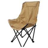Camping Folding Chair, Portable Outdoor Lawn Chair with Side Pocket Cup Holder Storage Bag for Camping Hiking Traveling (Khaki) Camping Folding Chair, Portable Outdoor Lawn Chair with Side Pocket Cup Holder Storage Bag for Camping Hiking Traveling (Khaki)
