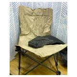 Camping Folding Chair, Portable Outdoor Lawn Chair with Side Pocket Cup Holder Storage Bag for Camping Hiking Traveling (Khaki) Camping Folding Chair, Portable Outdoor Lawn Chair with Side Pocket Cup Holder Storage Bag for Camping Hiking Traveling (Khaki)