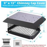 Chimney Cap Chimney Cover,Fireplace Chimney Caps for Outside 9'x13',Chimney Flue Cover Chimney Rain Cap,Roof Rain Guard Chimney Top Protector Cover Chimney Exhaust Vent Cap for Clay Flue Tile Chimney Chimney Cap Chimney Cover,Fireplace Chimney Caps for Outside 9'x13',Chimney Flue Cover Chimney Rain Cap,Roof Rain Guard Chimney Top Protector Cover Chimney Exhaust Vent Cap for Clay Flue Tile Chimney