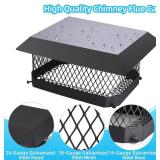 Chimney Cap Chimney Cover,Fireplace Chimney Caps for Outside 9'x13',Chimney Flue Cover Chimney Rain Cap,Roof Rain Guard Chimney Top Protector Cover Chimney Exhaust Vent Cap for Clay Flue Tile Chimney Chimney Cap Chimney Cover,Fireplace Chimney Caps for Outside 9'x13',Chimney Flue Cover Chimney Rain Cap,Roof Rain Guard Chimney Top Protector Cover Chimney Exhaust Vent Cap for Clay Flue Tile Chimney