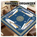 Mahjong Mat Noise Reducing with Rules, 33.5x33.45 Inch Non-Slip American Mah Jongg Table Set Cover with Travel Bags, Thanksgiving Party Poker Card Games Board Waterproof, 2025 Version. Mahjong Mat Noise Reducing with Rules, 33.5x33.45 Inch Non-Slip American Mah Jongg Table Set Cover with Travel Bags, Thanksgiving Party Poker Card Games Board Waterproof, 2025 Version.