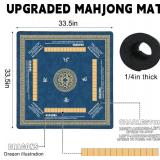 Mahjong Mat Noise Reducing with Rules, 33.5x33.45 Inch Non-Slip American Mah Jongg Table Set Cover with Travel Bags, Thanksgiving Party Poker Card Games Board Waterproof, 2025 Version. Mahjong Mat Noise Reducing with Rules, 33.5x33.45 Inch Non-Slip American Mah Jongg Table Set Cover with Travel Bags, Thanksgiving Party Poker Card Games Board Waterproof, 2025 Version.