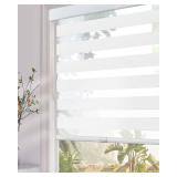 Persilux Cordless Zebra Blinds for Windows (34' W x 72' H, White) with Upgraded Cassette Light Filtering Dual Layers Sheer Roller Blinds Energy Saving Shades for Office and Home Persilux Cordless Zebra Blinds for Windows (34' W x 72' H, White) with Upgraded Cassette Light Filtering Dual Layers Sheer Roller Blinds Energy Saving Shades for Office and Home