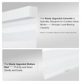 Persilux Cordless Zebra Blinds for Windows (34' W x 72' H, White) with Upgraded Cassette Light Filtering Dual Layers Sheer Roller Blinds Energy Saving Shades for Office and Home Persilux Cordless Zebra Blinds for Windows (34' W x 72' H, White) with Upgraded Cassette Light Filtering Dual Layers Sheer Roller Blinds Energy Saving Shades for Office and Home