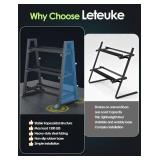 Leteuke Dumbbell Rack, 3 Tiers Heavy Duty Weight Rack for Home Gym, Trapezoidal Frame Space Saving Weight Storage Racks for Dumbells, Kettlebells, Barbells, Dumbbell Rack Stand Only (1300LBS Capacity) Leteuke Dumbbell Rack, 3 Tiers Heavy Duty Weight Rack for Home Gym, Trapezoidal Frame Space Saving Weight Storage Racks for Dumbells, Kettlebells, Barbells, Dumbbell Rack Stand Only (1300LBS Capacity)