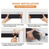 Persilux No Drill No Tools 100% Blackout Roller Blinds for Indoor Windows, Free-Stop Cordless Roller Shades for Windows, Thermal Insulated Fabric Window Blinds for Home Bedroom (Black, 33' W x 72' H) Persilux No Drill No Tools 100% Blackout Roller Blinds for Indoor Windows, Free-Stop Cordless Roller Shades for Windows, Thermal Insulated Fabric Window Blinds for Home Bedroom (Black, 33' W x 72' H)