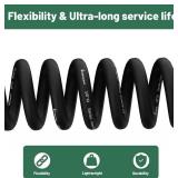 100 ft Garden Hose, 5/8 in Heavy Duty Water Hose, Flexible and Durable, Lightweight Rubber Hybrid Hose, Leak-Free Connections, Male to Female 3/4' Brass Fittings for Patio, Lawn, Black 100 ft Garden Hose, 5/8 in Heavy Duty Water Hose, Flexible and Durable, Lightweight Rubber Hybrid Hose, Leak-Free Connections, Male to Female 3/4' Brass Fittings for Patio, Lawn, Black