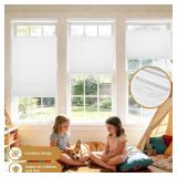 Grandekor Top Down Bottom Up Cellular Shades Cordless, 35' Wx64 H, Pull Down Honeycomb Blinds for Windows Room Darkening Blinds & Shades for Living Room Bedroom, Blackout, White Grandekor Top Down Bottom Up Cellular Shades Cordless, 35' Wx64 H, Pull Down Honeycomb Blinds for Windows Room Darkening Blinds & Shades for Living Room Bedroom, Blackout, White