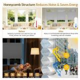 Grandekor Top Down Bottom Up Cellular Shades Cordless, 35' Wx64 H, Pull Down Honeycomb Blinds for Windows Room Darkening Blinds & Shades for Living Room Bedroom, Blackout, White Grandekor Top Down Bottom Up Cellular Shades Cordless, 35' Wx64 H, Pull Down Honeycomb Blinds for Windows Room Darkening Blinds & Shades for Living Room Bedroom, Blackout, White