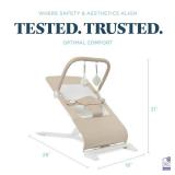 Baby Delight Alpine Deluxe Portable Bouncer, Infant, 0-6 Months, 100% GOTS Certified Cotton Fabrics, Organic Oat Baby Delight Alpine Deluxe Portable Bouncer, Infant, 0-6 Months, 100% GOTS Certified Cotton Fabrics, Organic Oat