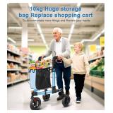 Retails for $120! 3 Wheel Walkers for Seniors,2025 New Ultra Lightweight Foldable Walker for Elderly,Extra Wide Basket for Seniors and Adults with Large Aluminum (Blue) Retails for $120! 3 Wheel Walkers for Seniors,2025 New Ultra Lightweight Foldable Walker for Elderly,Extra Wide Basket for Seniors and Adults with Large Aluminum (Blue)
