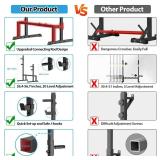 Uboway Barbell Rack Squat Stand Adjustable Bench Press Rack 550LBS Max Load Multi-Function Weight Lifting Home Gym Fitness Uboway Barbell Rack Squat Stand Adjustable Bench Press Rack 550LBS Max Load Multi-Function Weight Lifting Home Gym Fitness