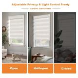 Persilux Linen Cordless Zebra Blinds for Windows, Privacy Light Filtering Dual Layer Blinds for Day and Night, Roller Shades for Bedroom,Living Room,Office (Custom Size,Cream) Persilux Linen Cordless Zebra Blinds for Windows, Privacy Light Filtering Dual Layer Blinds for Day and Night, Roller Shades for Bedroom,Living Room,Office (Custom Size,Cream)