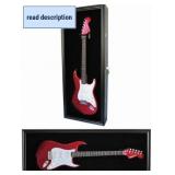 Retails for $150! DisplayGifts approx. 21.5' x 44.5' Electric Guitar Display Case Cabinet Shadow Box with Guitar Hanger Stand, Lockable UV Protection Black Felt Interior with Black Frame Retails for $150! DisplayGifts approx. 21.5' x 44.5' Electric Guitar Display Case Cabinet Shadow Box with Guitar Hanger Stand, Lockable UV Protection Black Felt Interior with Black Frame