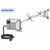 Universal BBQ Grill Rotisserie Kit w/ Electric Motor Spit Rod & Forks 110-120V Universal BBQ Grill Rotisserie Kit w/ Electric Motor Spit Rod & Forks 110-120V