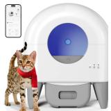 Retails for $200! Self Cleaning Cat Litter Box Automatic Litter Box Large Capacity for Multiple Cats, App Control with Safety Sensors, 2 Rolls Garbage Bags,Removable Washable Liner,Grey Retails for $200! Self Cleaning Cat Litter Box Automatic Litter Box Large Capacity for Multiple Cats, App Control with Safety Sensors, 2 Rolls Garbage Bags,Removable Washable Liner,Grey