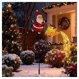 Christmas Santa Solar Kettle Lights Garden Lawn Decorative Lights - Christmas Watering Can Santa Claus Light Solar Watering Can String Ligh-ts Outdoor, San-ta Claus So-lar Lamps for Garden Decor Christmas Santa Solar Kettle Lights Garden Lawn Decorative Lights - Christmas Watering Can Santa Claus Light Solar Watering Can String Ligh-ts Outdoor, San-ta Claus So-lar Lamps for Garden Decor