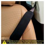 2 Pack Universal Soft and Comfortable Car Seat Belt Pads Harness Pads Pram Strap Covers Backpack Shoulder Pad Automotive Seat Belt Cushion Pad Cover for Kids and Adults - Black - Retail: $6 2 Pack Universal Soft and Comfortable Car Seat Belt Pads Harness Pads Pram Strap Covers Backpack Shoulder Pad Automotive Seat Belt Cushion Pad Cover for Kids and Adults - Black - Retail: $6