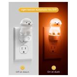 LED Plug in Night Light for Kids, 3D Cute Puppy Night Lights with Dusk to Dawn Sensor, RGB+Soft White 3000K Dog Night Light, Christmas Birthday Gift Nightlight for Kids, Room Decor - Retail: $16 LED Plug in Night Light for Kids, 3D Cute Puppy Night Lights with Dusk to Dawn Sensor, RGB+Soft White 3000K Dog Night Light, Christmas Birthday Gift Nightlight for Kids, Room Decor - Retail: $16