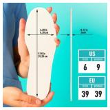 Shoe Filler Insert - Full Length Daily Latex Foam Shoe Inserts, Shoe Insoles for Shoes That are Too Big, 3 Pairs (EU 39, US Women 9 Men 6) - Retail: $10 Shoe Filler Insert - Full Length Daily Latex Foam Shoe Inserts, Shoe Insoles for Shoes That are Too Big, 3 Pairs (EU 39, US Women 9 Men 6) - Retail: $10