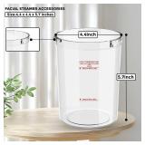 Water Jar for Facial Steamer Professional, Large Capacity Plastic Water Cup for Ozone Facial Steamer Professional Replacement - Retail: $17 Water Jar for Facial Steamer Professional, Large Capacity Plastic Water Cup for Ozone Facial Steamer Professional Replacement - Retail: $17